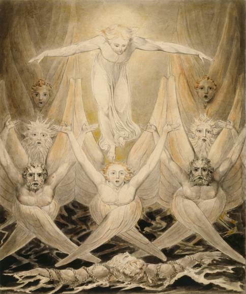 David Delivered out of Many Waters, 1805, William Blake, Tate