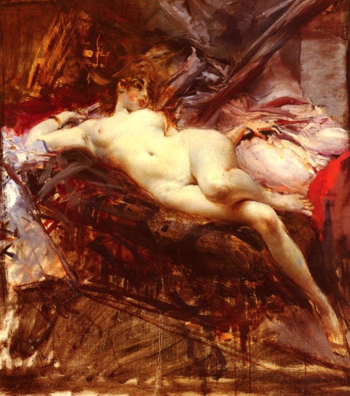 Nue allongée, 1909, Giovanni Boldini