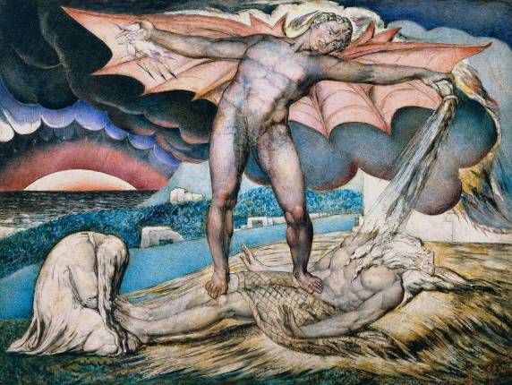 Satan Smiting Job with Sore Boils, 1826, William Blake, Tate