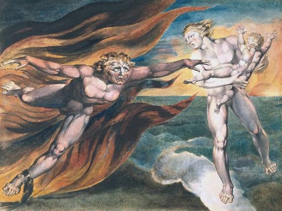 The Good and Evil Angels, 1795-1805, William Blake, Tate