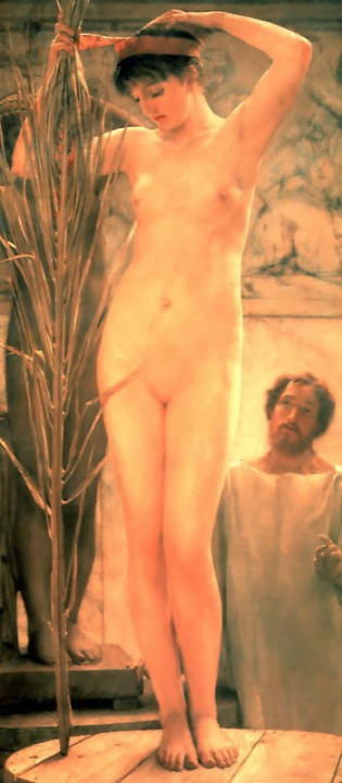 Un modèle du sculpteur (Venus Esquilina), 1877, Lawrence Alma-Tadema, Collection privée