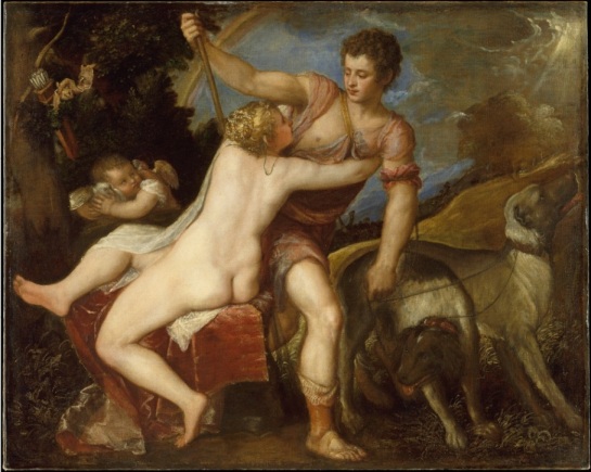Vénus et Adonis, 1554-70, Titien, Metropolitan Museum of Art