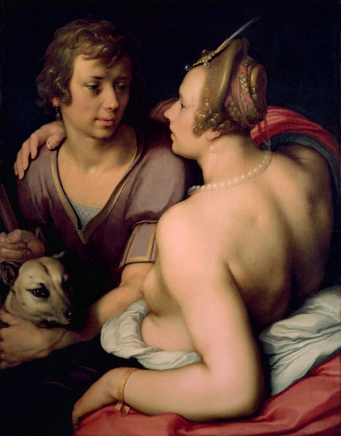 Vénus et Adonis, 1614, Cornelis van Haarlem, Musée des Beaux-Arts de Caen