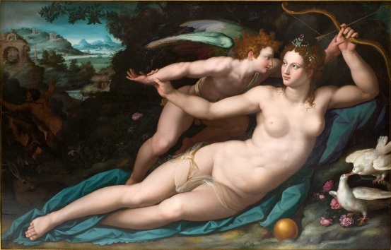 Vénus et Cupidon, 1570, Alessandro Allori, Musée Fabre