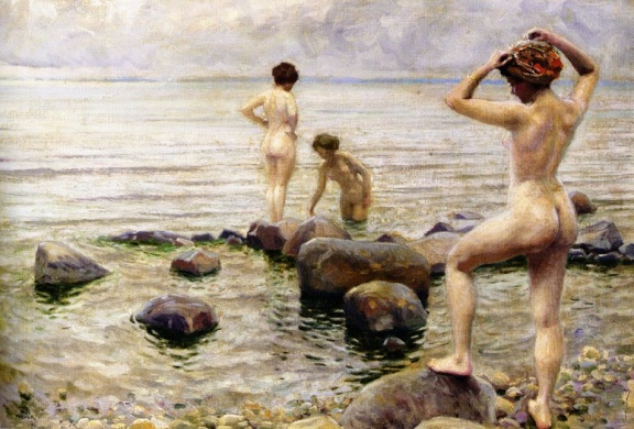 A Morning Dip, 1916, Paul Gustave Fischer