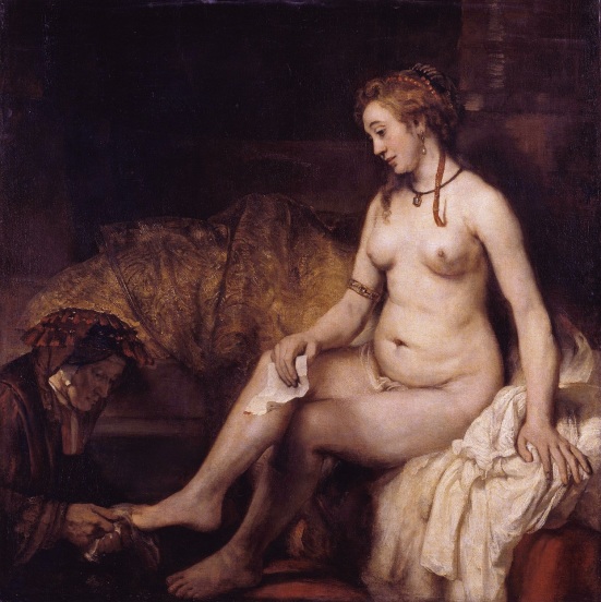 Bethsabée au bain tenant la lettre de David, 1654, Rembrandt, Musée du Louvre