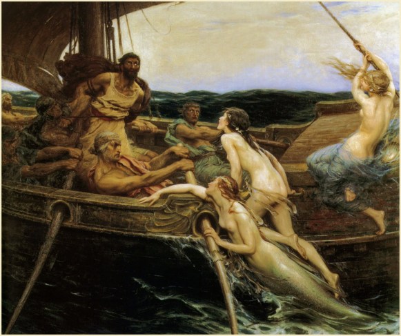 Ulysse et les sirènes, 1909, Herbert James Draper, Ferens Art Gallery