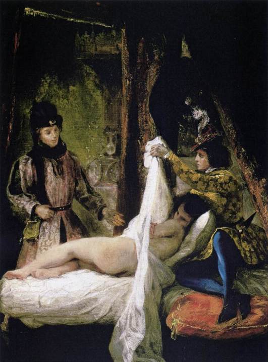 Louis d'Orléans dévoilant sa maîtresse, 1825-26, Eugène Delacroix, Thyssen-Bornemisza Museum