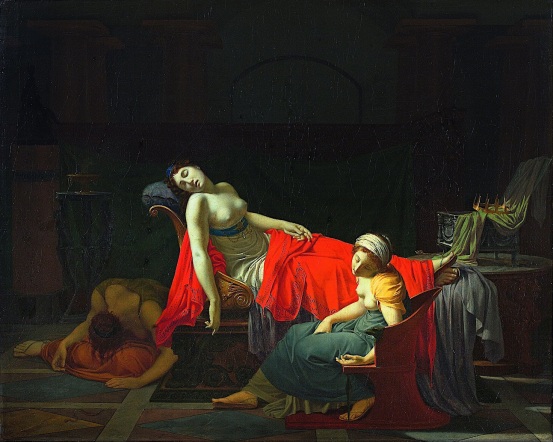 La Mort de Cléopatre, 1796-97, Jean-Baptiste Regnault, Museum Kunstpalast