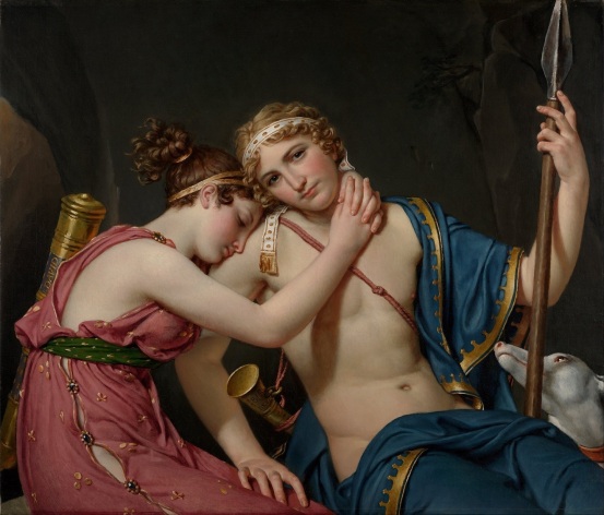 Les Adieux de Télémaque et d'Eucharis, 1818, Jacques-Louis David, The J. Paul Getty Museum