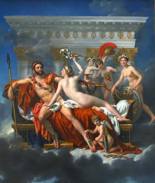 Mars désarmé par Vénus et les grâces, 1824, Jacques-Louis David,  Musées royaux des Beaux-Arts de Belgique
