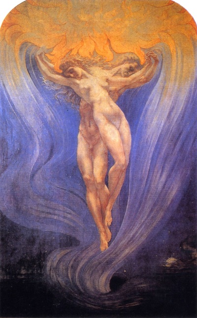 L'Amour des âmes, 1900, Jean Delville, Musée communal des Beaux-Arts d'Ixelles