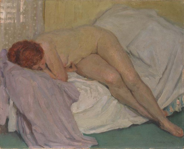 Resting, 1910-11, E. Phillips Fox, Queensland art gallery